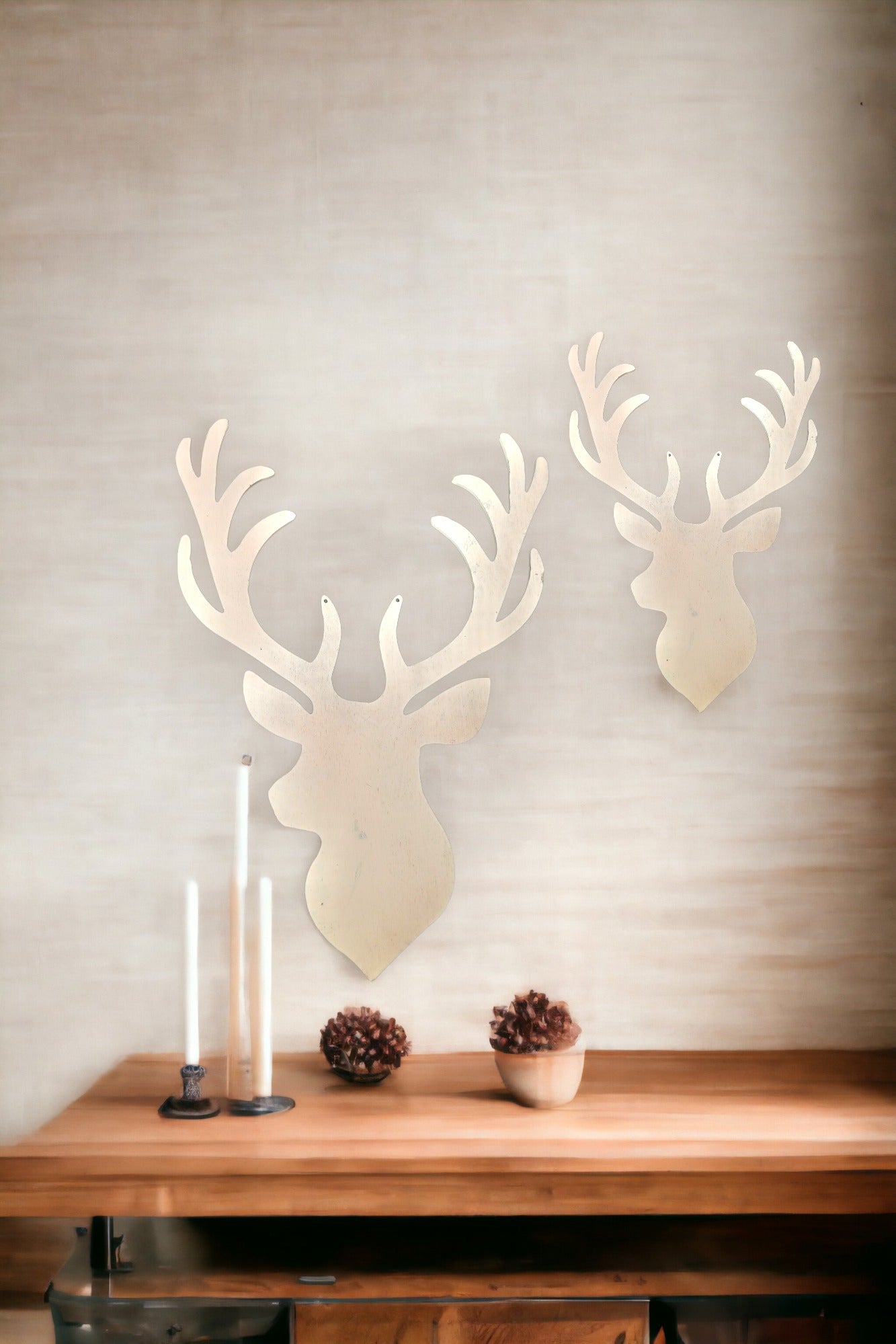 Wandbild Hirsch