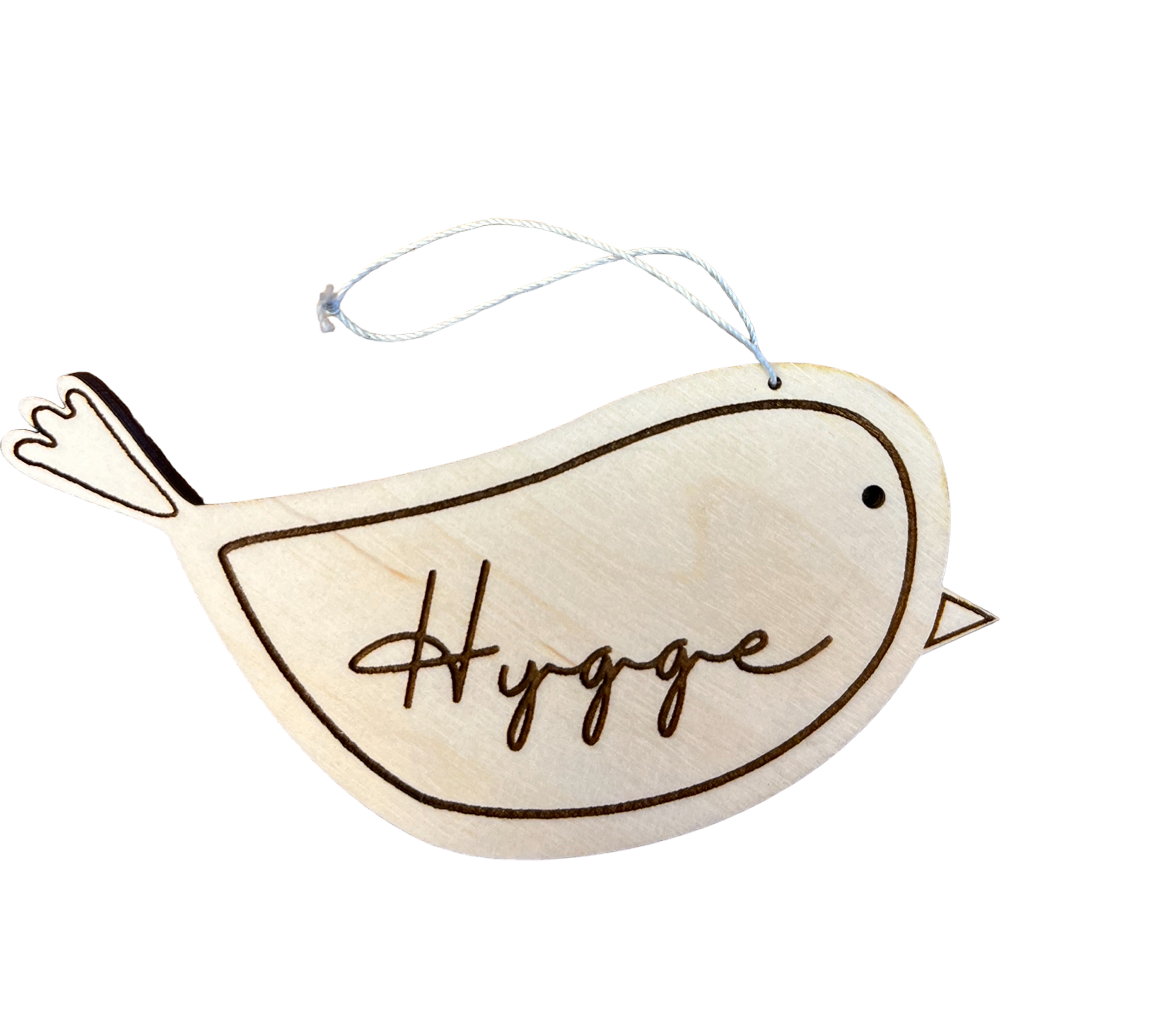 Holz Anhänger Hygge Geschenkanhänger Baumschmuck