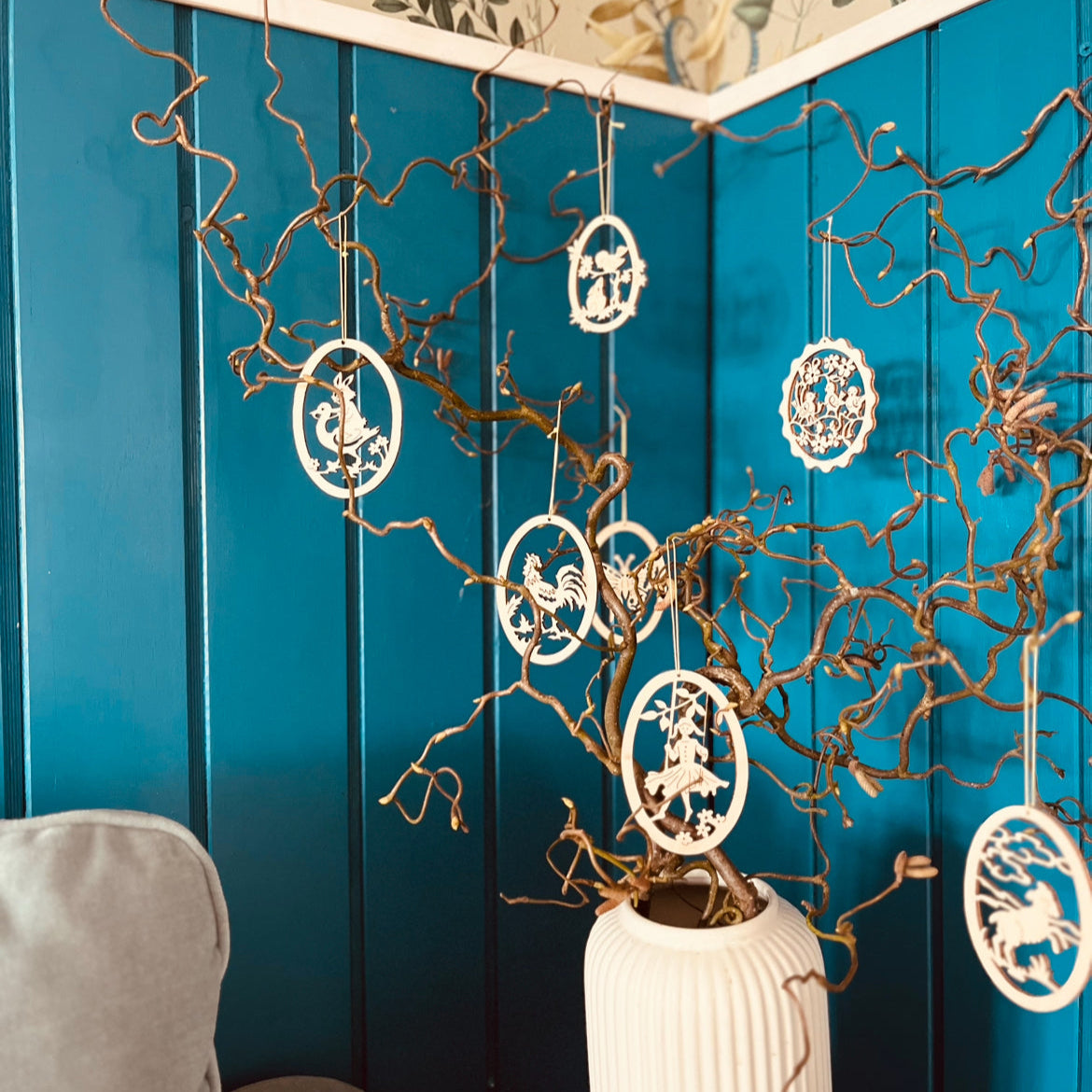 Holz Anhänger Frühling verschiede Motive