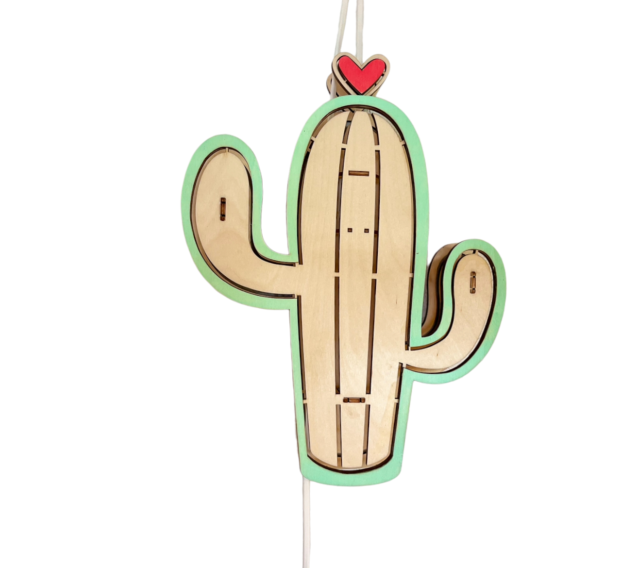 Holz Design Wandlampe Summer/ Lama, Kaktus, Flamingo