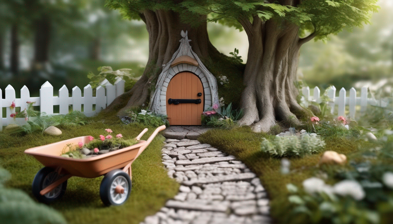 Wichtel Tür aus Holz