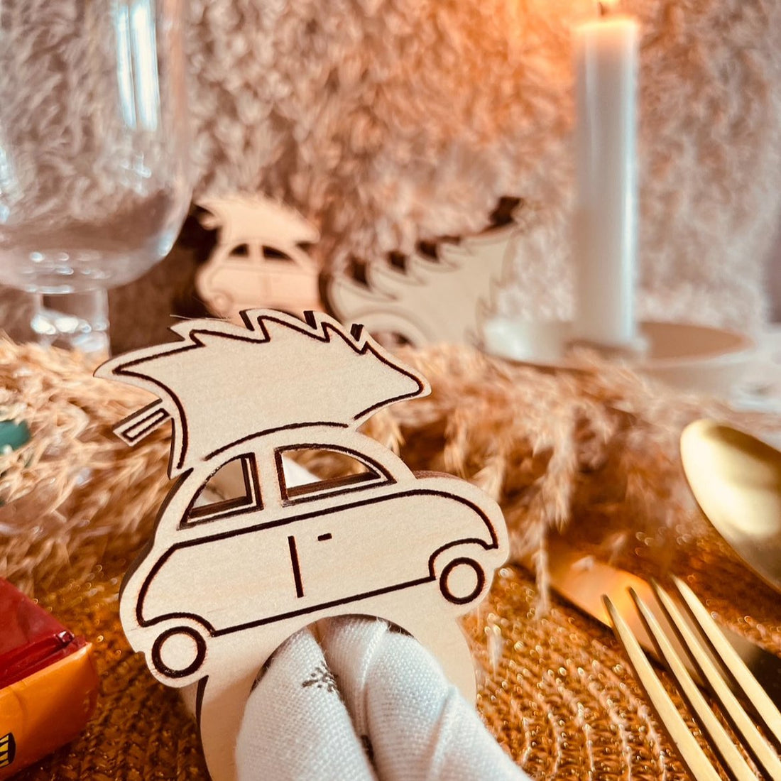 Holz Design Serviettenringe