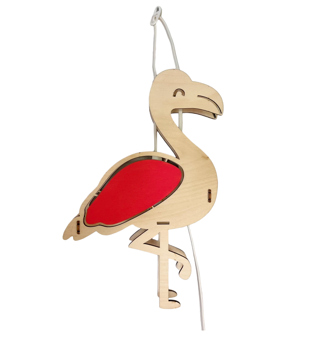 Holz Design Wandlampe Summer/ Lama, Kaktus, Flamingo