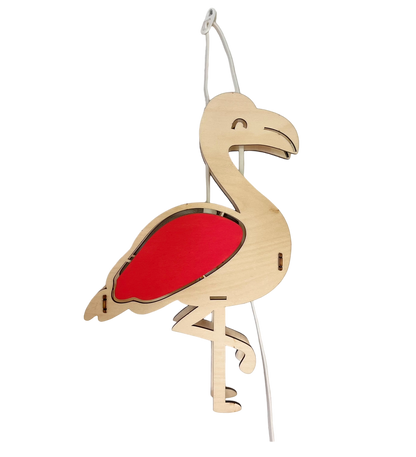 Holz Design Wandlampe Summer/ Lama, Kaktus, Flamingo