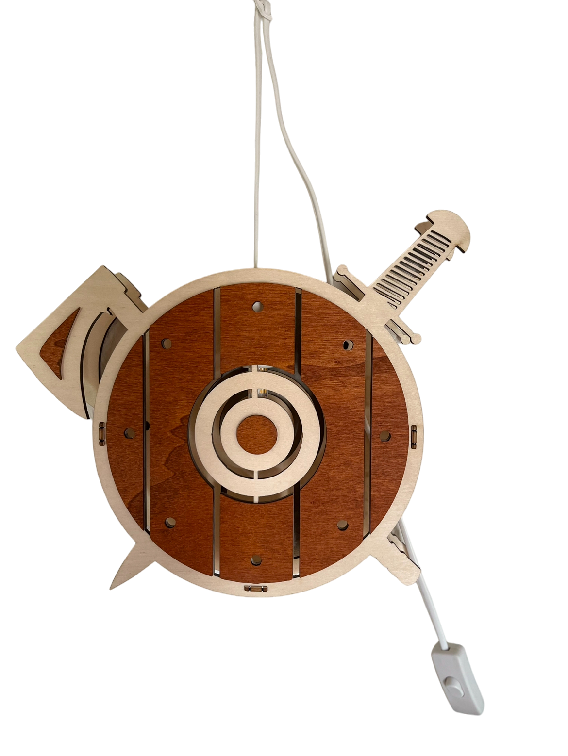 Wandlampe Nordmann Helm Harald, Schiff Sven, Schild Erik