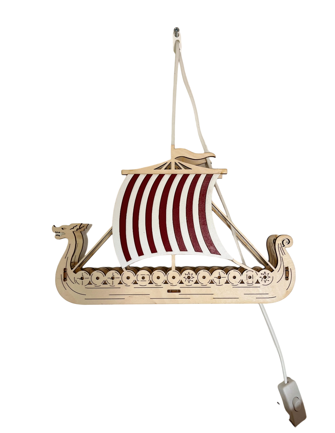 Wandlampe Nordmann Helm Harald, Schiff Sven, Schild Erik