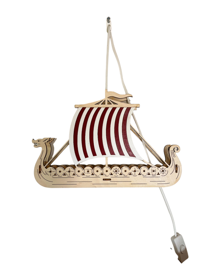 Wandlampe Nordmann Helm Harald, Schiff Sven, Schild Erik