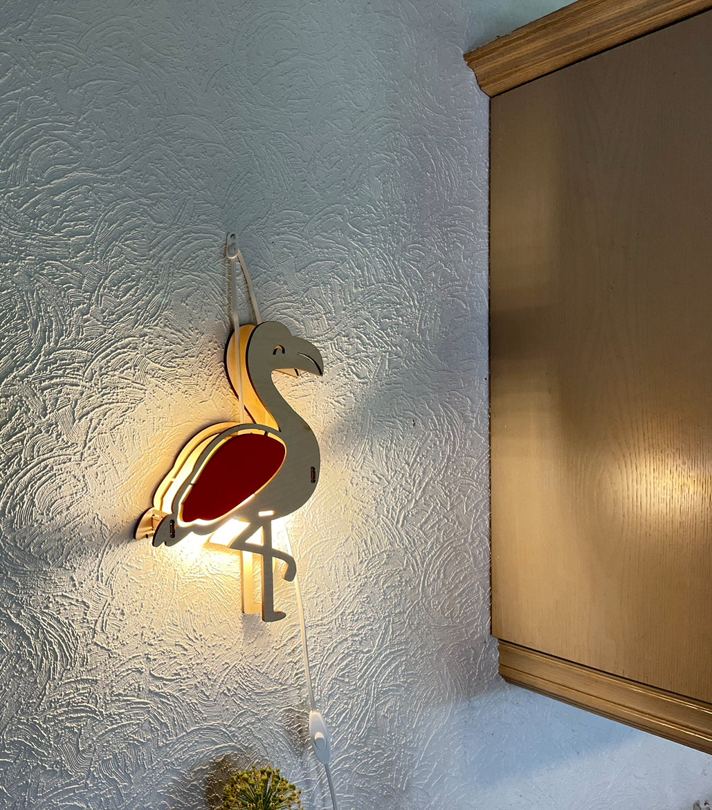 Wandlampe Summer/ Lama, Kaktus, Flamingo