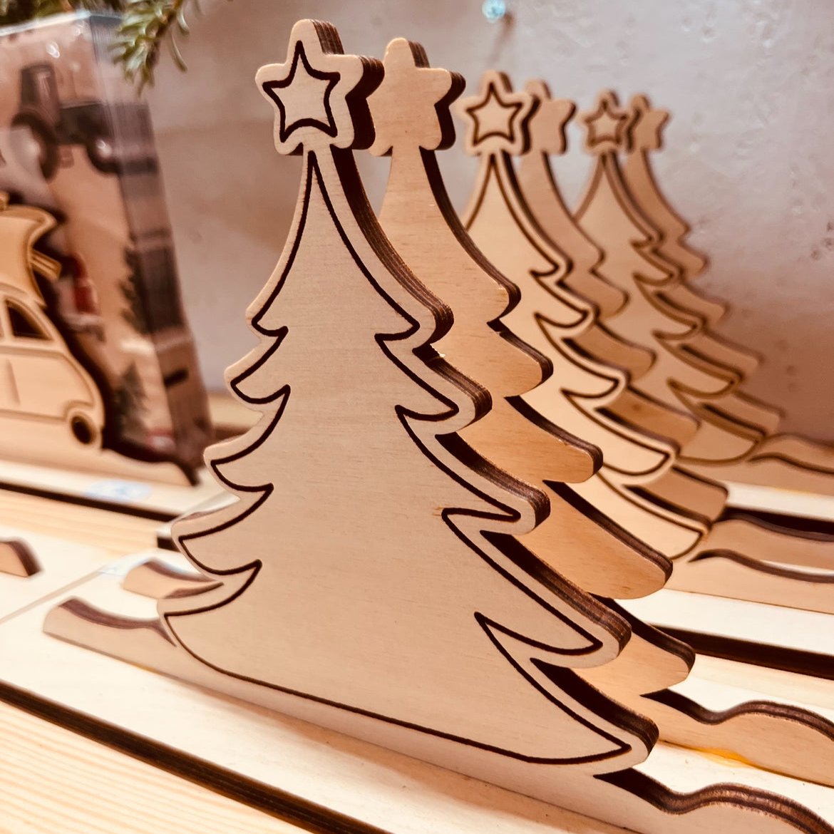 Wooden napkin holder